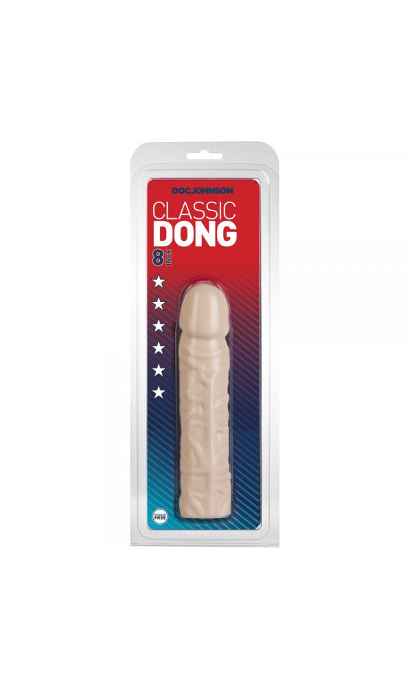 Classic Dong 8 Inches Flesh Pink