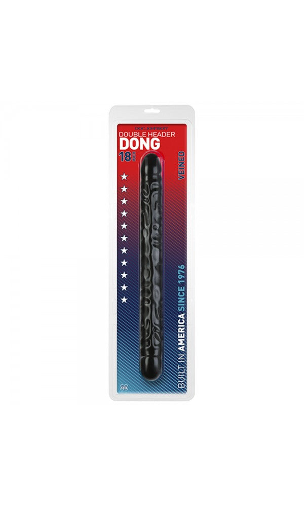 Double Header 18 Inch Veined Dong Black