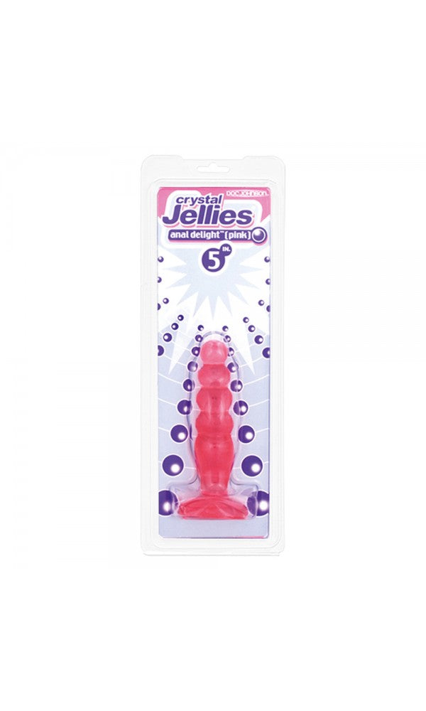 Crystal Jellies Anal Delight Butt Plug Pink
