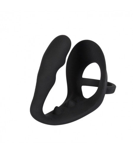 Black Velvets Cock Ring And Anal Plug