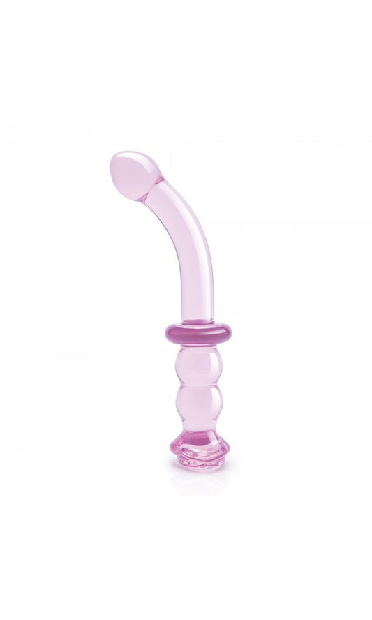 Glaze Glass Rosebud GSpot Dildo