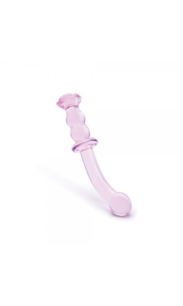 Glaze Glass Rosebud GSpot Dildo