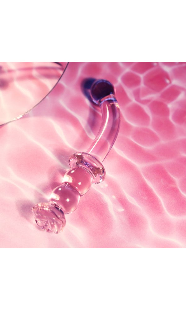 Glaze Glass Rosebud GSpot Dildo