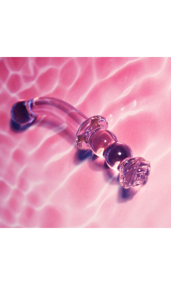 Glaze Glass Rosebud GSpot Dildo