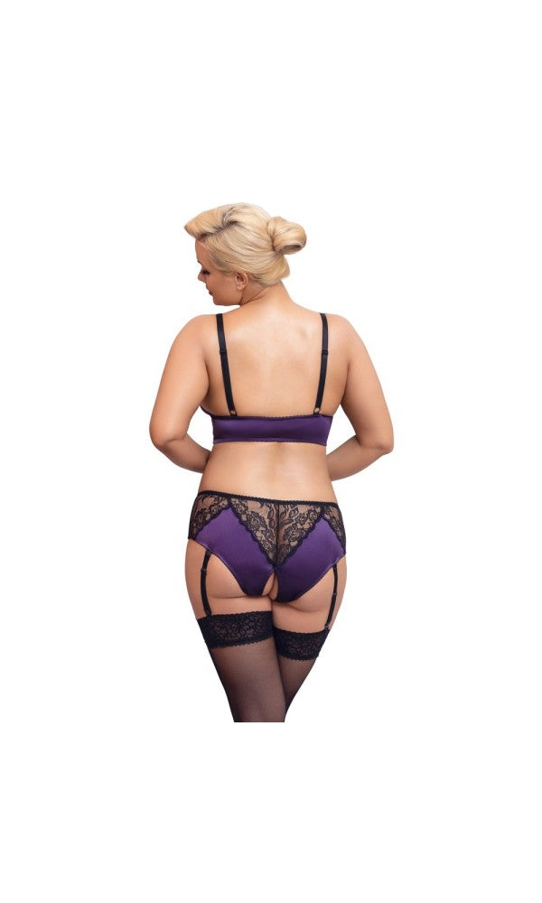 Cottelli Curves Bralette Suspender Set