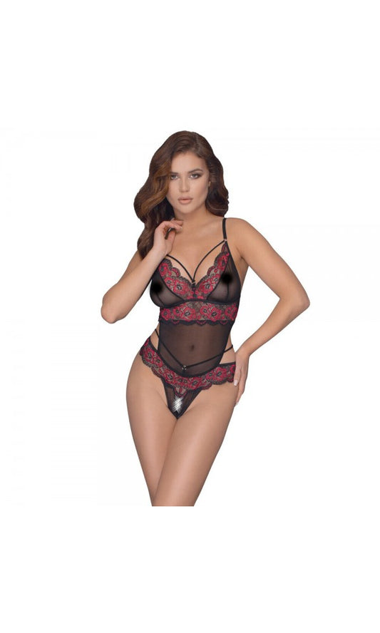 Cottelli Crotchless Body With Lace