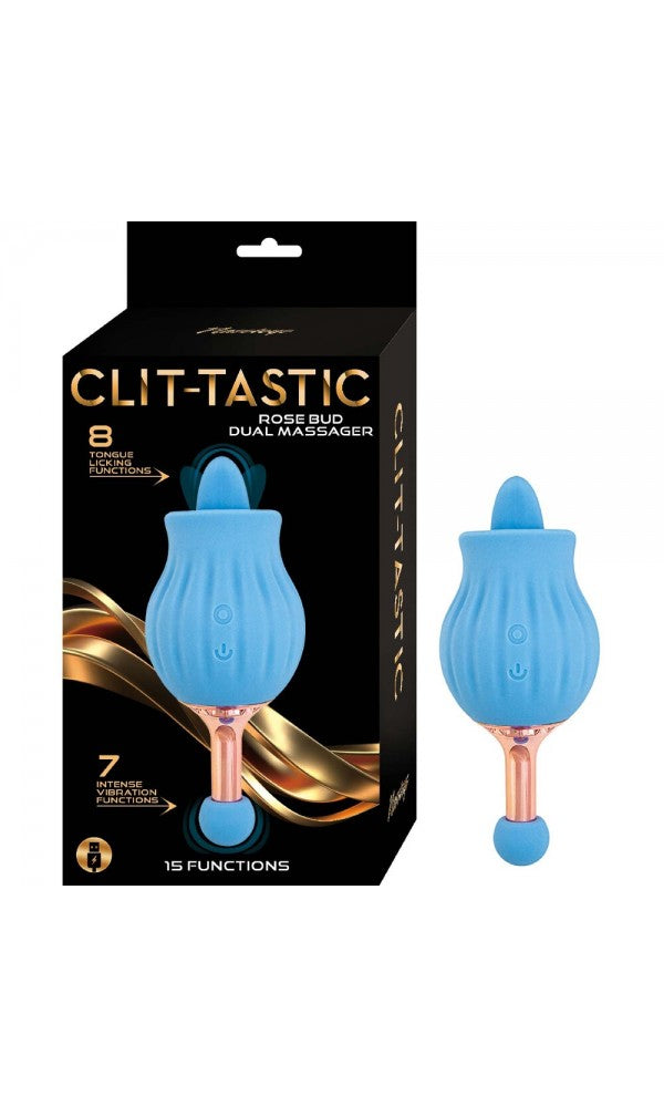 ClitTastic Rose Bud Dual Massager Rechargeable