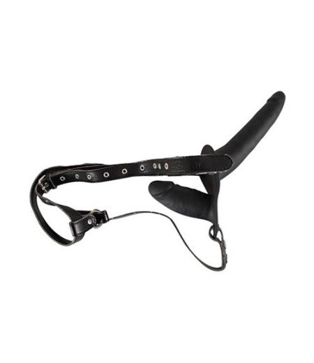 Black Double Dildo Strap On