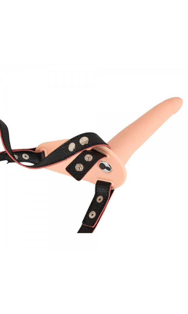 Soft Touch Silicone Rechargeable Vibrating Strap On