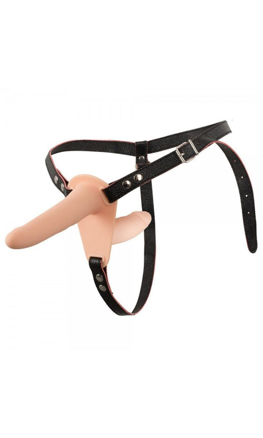 Soft Touch Silicone Rechargeable Vibrating Double Strap On