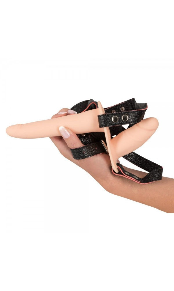 Soft Touch Silicone Rechargeable Vibrating Double Strap On