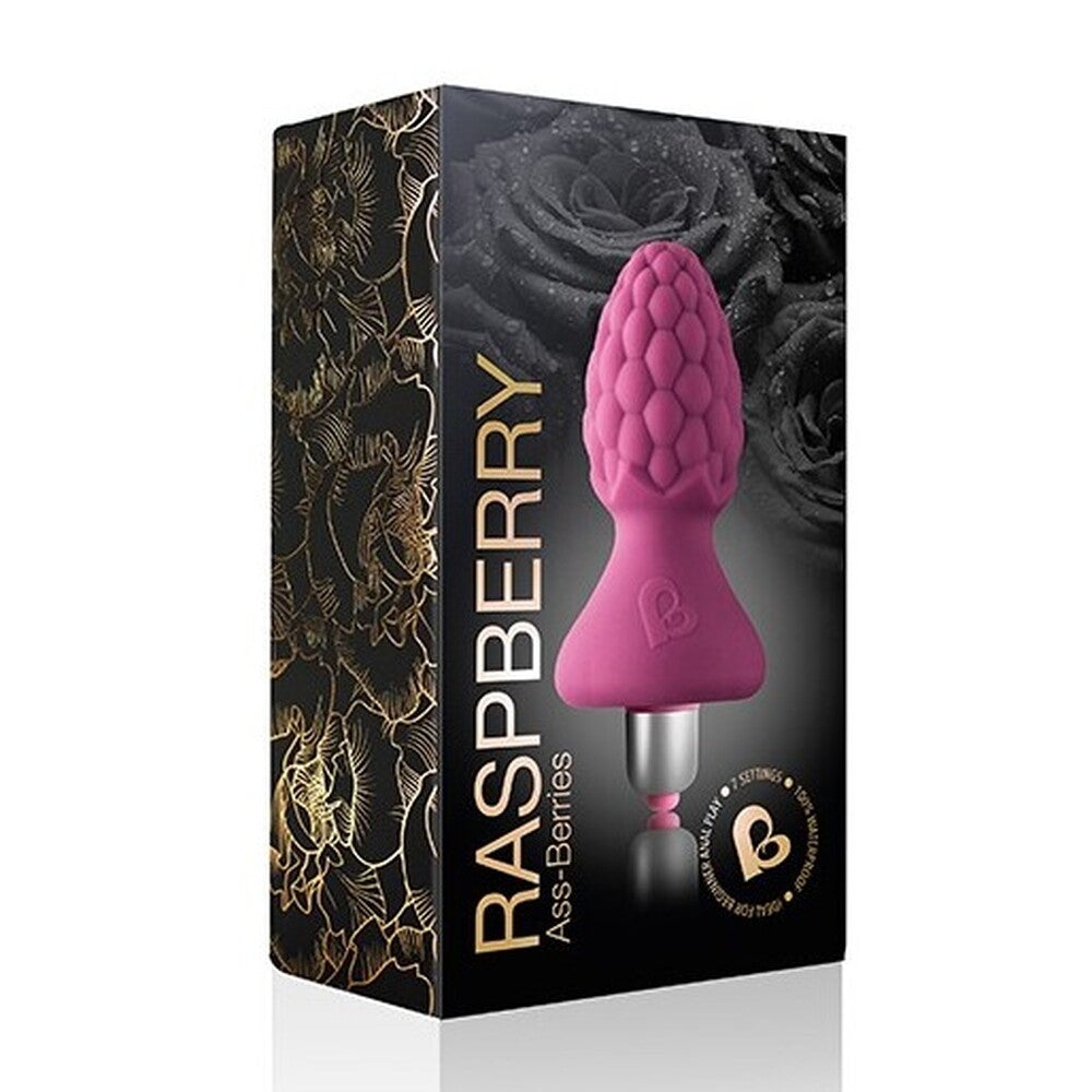 Rocks Off 7 Speed Ass-Berries Raspberry Butt Plug