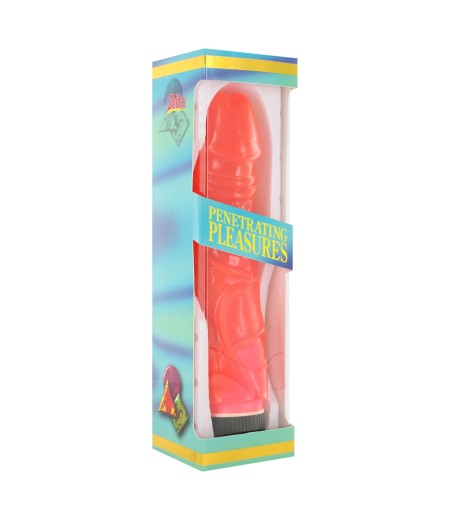 Jelly Vibrator Glitter Pink