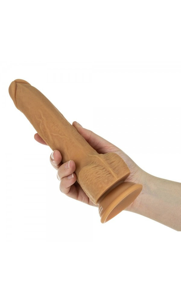 Naked Attraction 9 Inch Thrusting Dildo Caramel