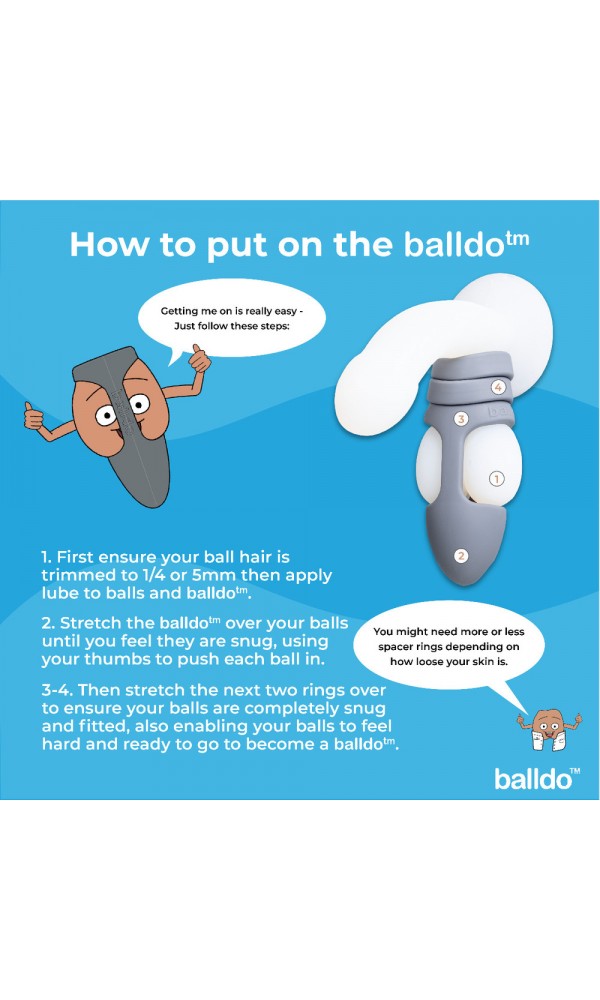 Balldo The Worlds First Ball Dildo Steel Grey