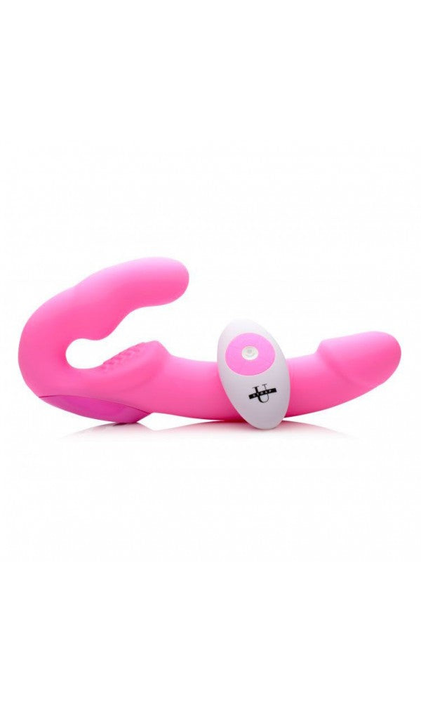 Strap U Urge Rechargeable Vibrating Strapless Strap On With Remo