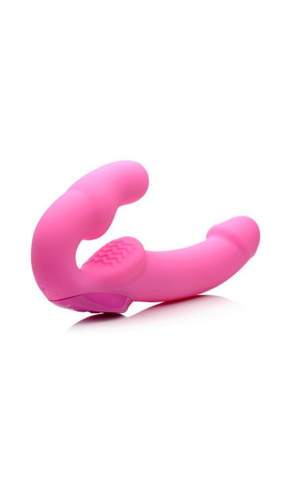 Strap U Urge Rechargeable Vibrating Strapless Strap On With Remo
