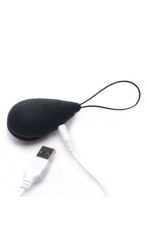 10X Silicone Vibrating Egg Black