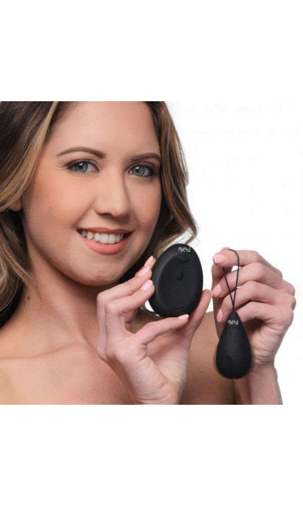10X Silicone Vibrating Egg Black