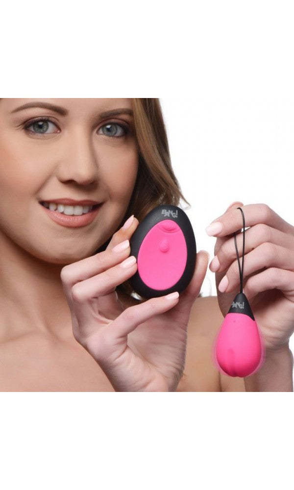 10X Silicone Vibrating Egg Pink