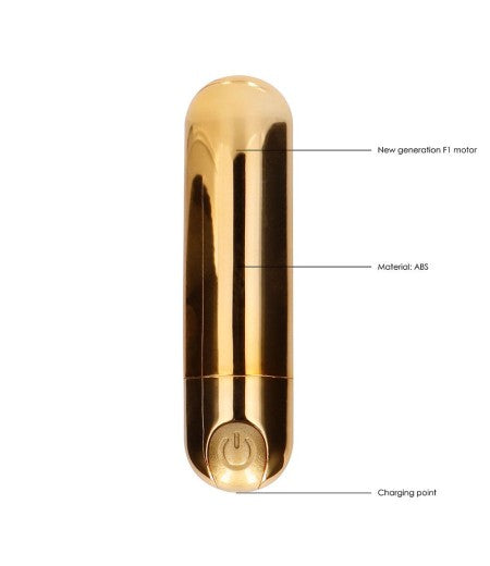 10 speed Rechargeable Bullet Gold