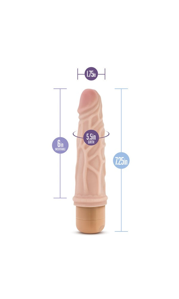 Dr. Skin Cock Vibe 3 Vibrating Cock 7.25 Inches