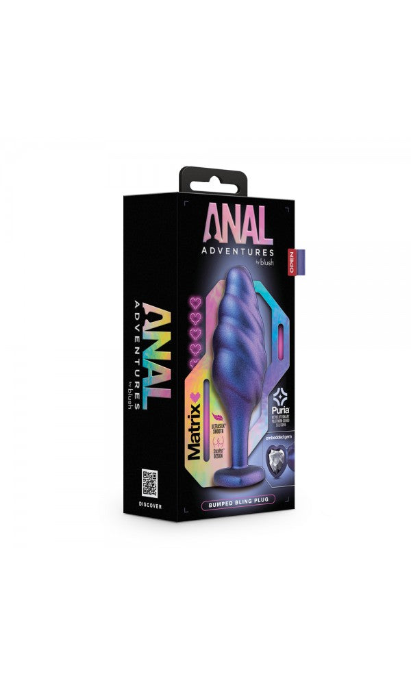 Anal Adventures Matrix Bumped Bling Butt Plug