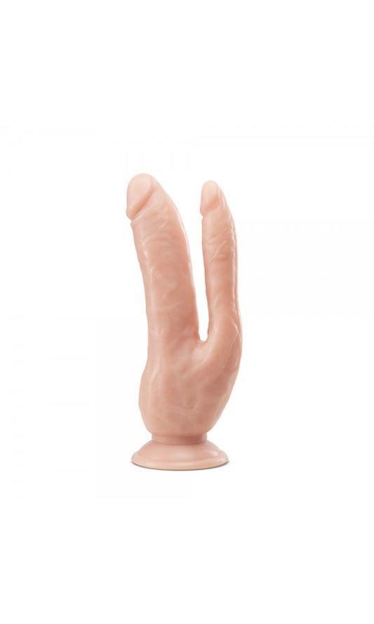 Dr. Skin Dual 8 Inch Dual Penetrating Dildo With Suction Cup