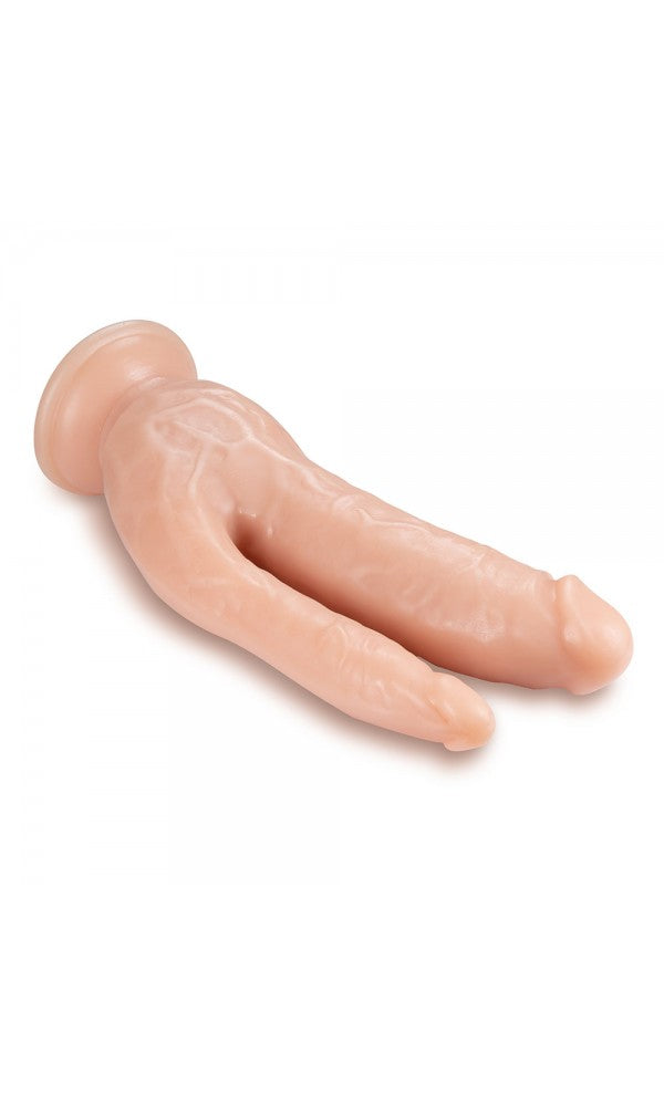 Dr. Skin Dual 8 Inch Dual Penetrating Dildo With Suction Cup