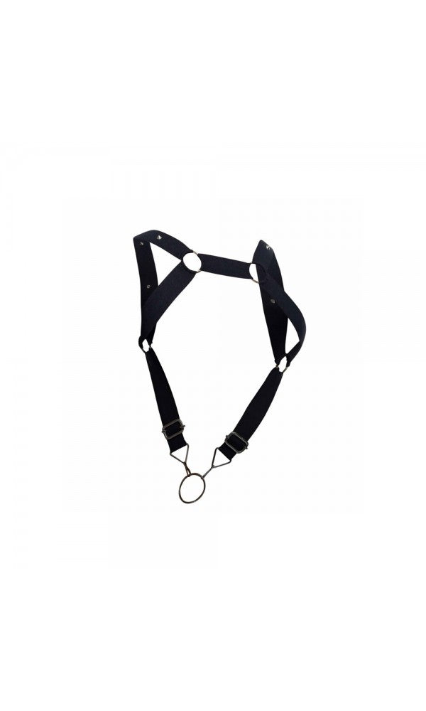 Male Basics Dngeon Straight Back Harness With Cockring