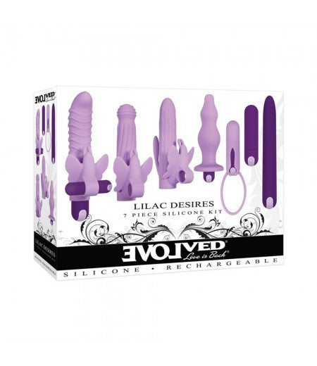 Lilac Desires Silicone Rechargeable Butterfly Kit