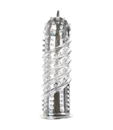 Clear Textured Orgasma Penis Sleeve