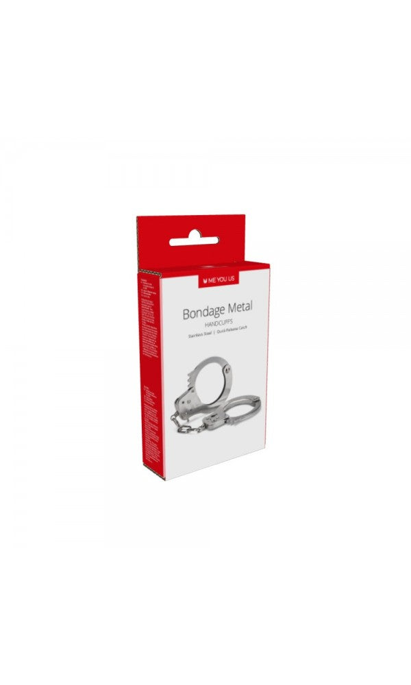 Me You Us Premium Heavy Duty Metal Bondage Handcuffs