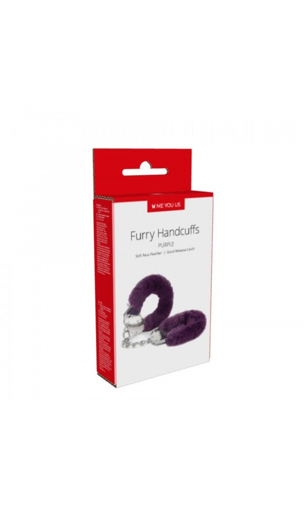 Me You Us Furry Handcuffs Purple