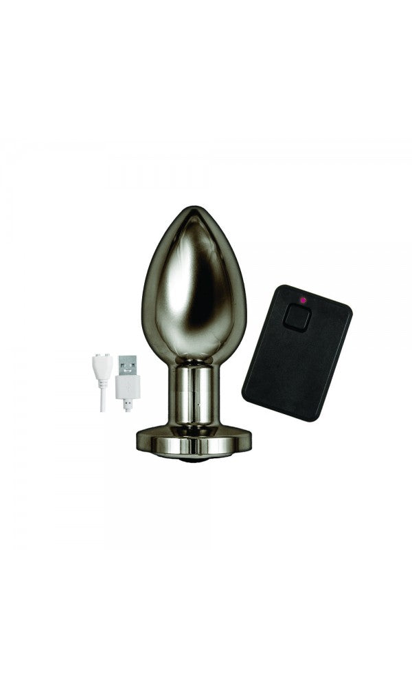 Ass Sation Remote Vibrating Butt Plug Black