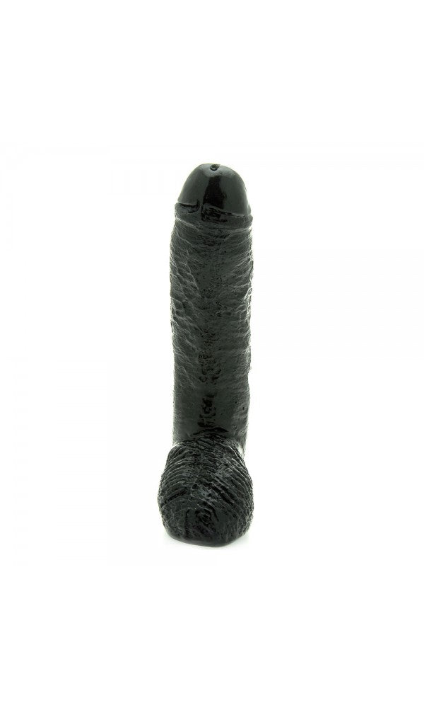 Basix 10 Inch Fat Boy Black Dildo