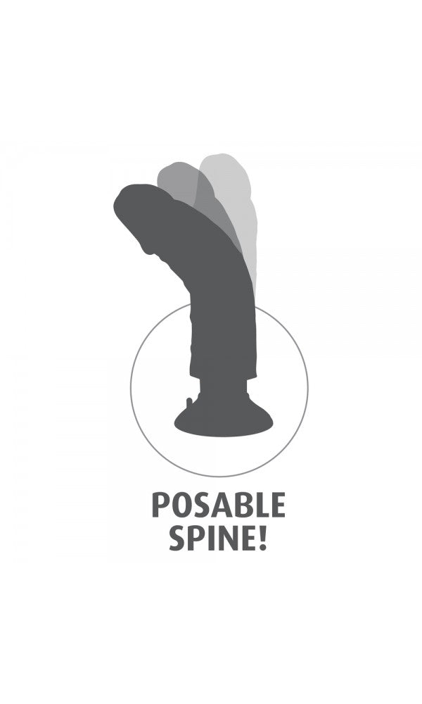 King Cock Vibrating With Balls 9 Inches