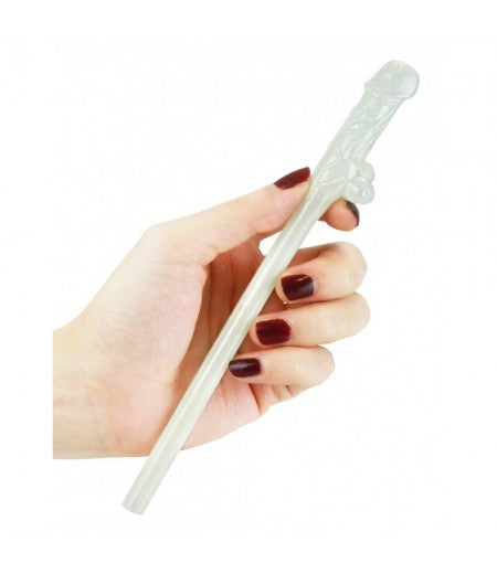 Lovetoy Pack Of 9 Willy Straws Glow In The Dark