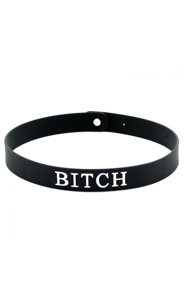Black Silicone Bitch Collar