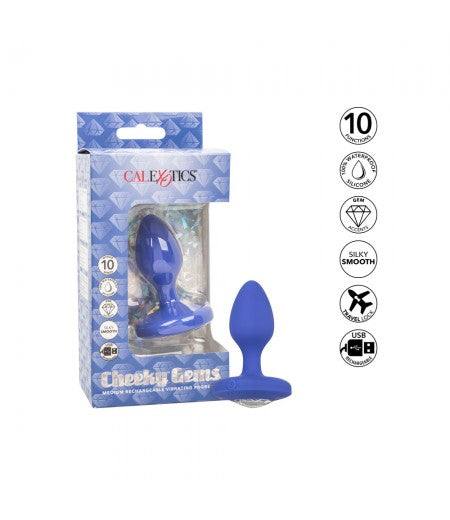 Cheeky Gems Medium Rechargeable Vibrating Butt Plug