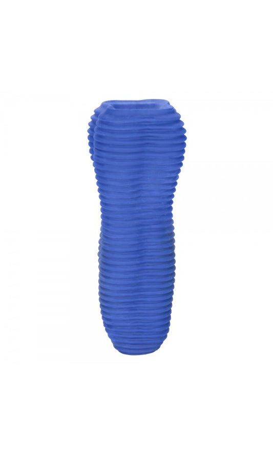 Apollo Stroker Closed End Textured Masturbator Blue