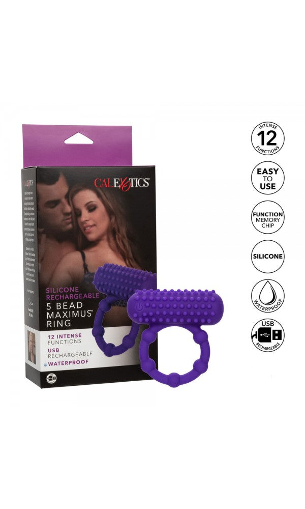 5 Bead Maximus Rechargeable Cock Ring