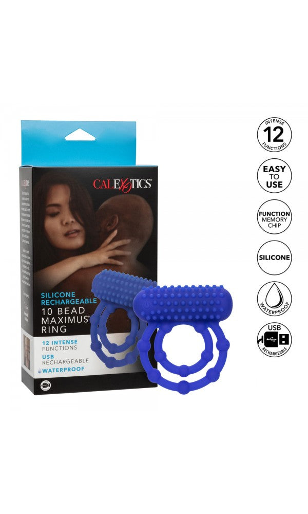 10 Bead Maximus Rechargeable Cock Ring