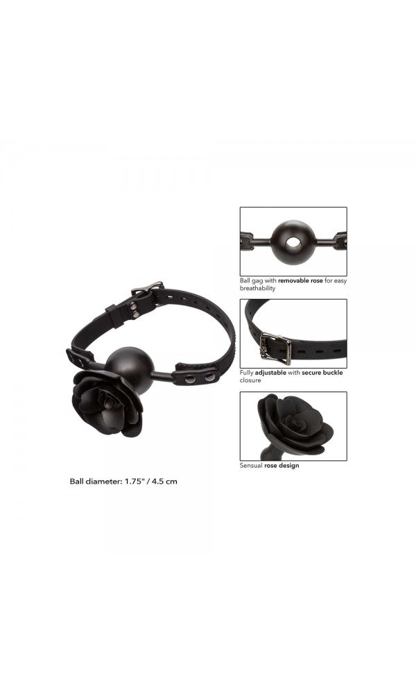 CalExotics Forbidden Removable Rose Gag