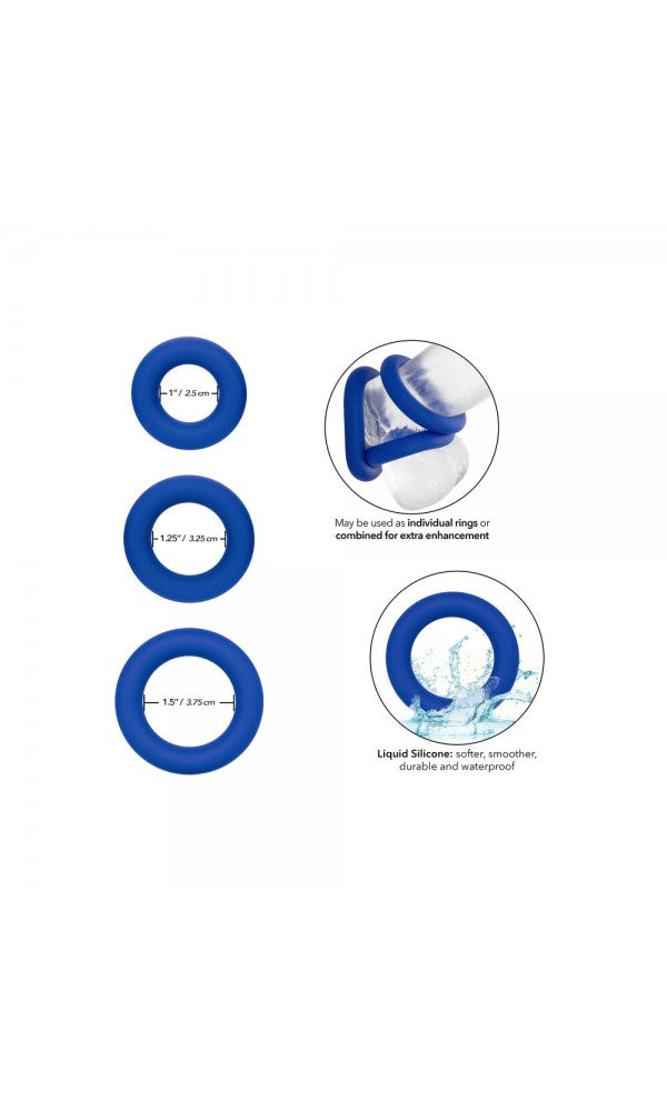 Admiral Universal Cock Ring Set Blue