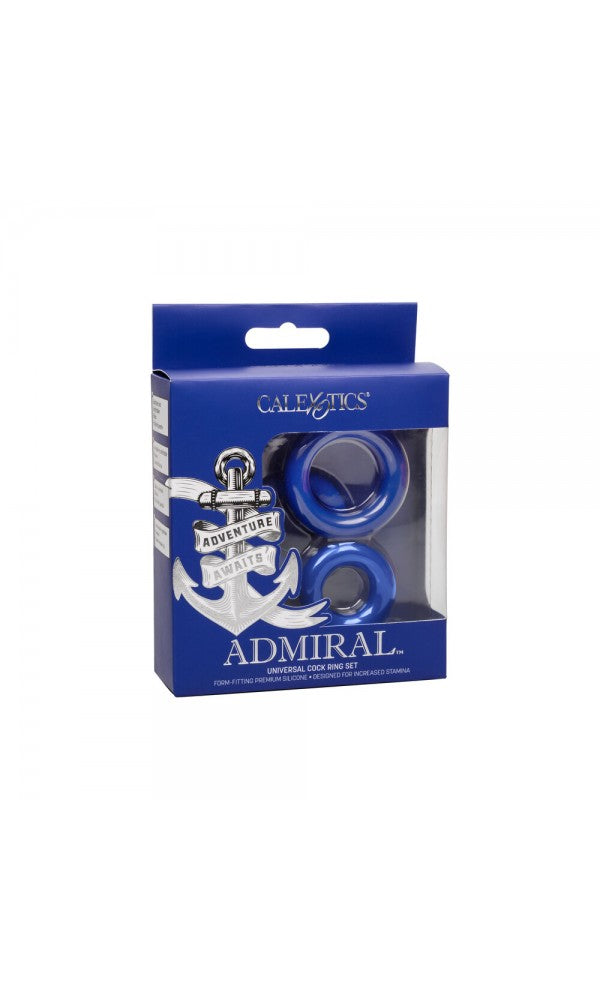 Admiral Universal Cock Ring Set Blue
