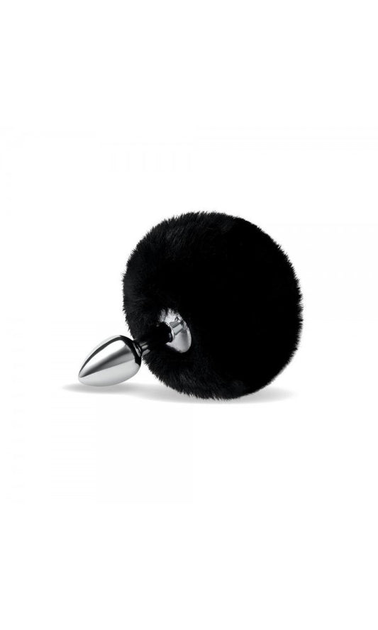 Furry Tales Black Bunny Tail Butt Plug
