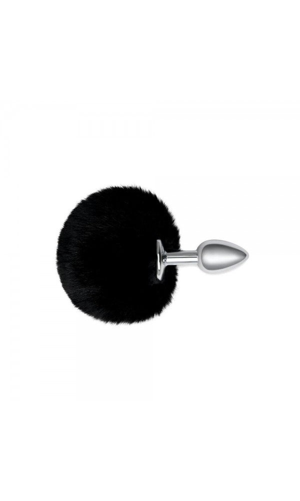 Furry Tales Black Bunny Tail Butt Plug