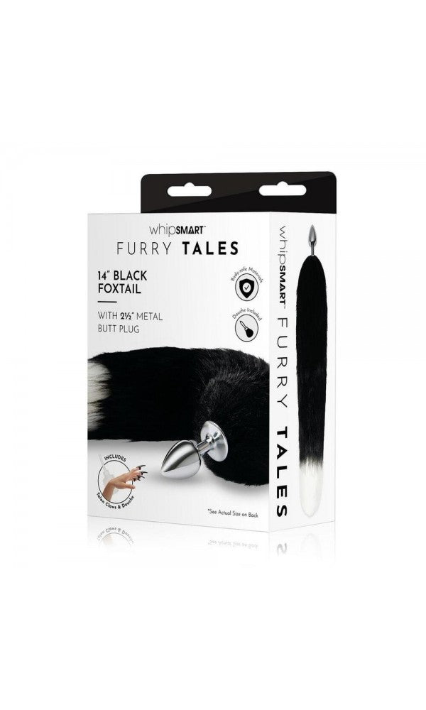 Furry Tales Black Foxtail Butt Plug