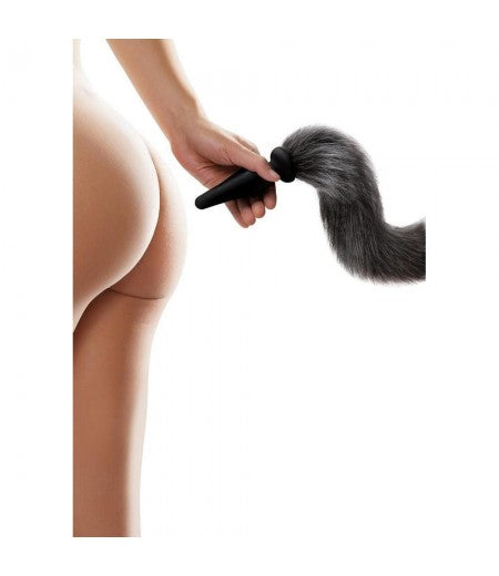 Furry Tales Grey Foxtail Butt Plug